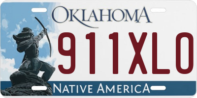 OK license plate 911XLO