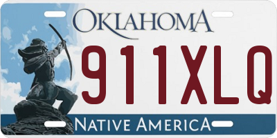 OK license plate 911XLQ