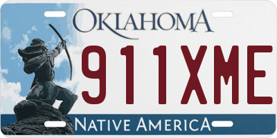 OK license plate 911XME