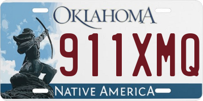 OK license plate 911XMQ