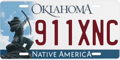 OK license plate 911XNC
