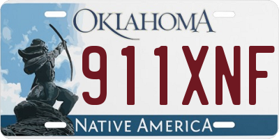 OK license plate 911XNF