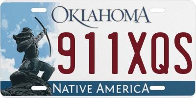 OK license plate 911XQS