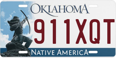 OK license plate 911XQT