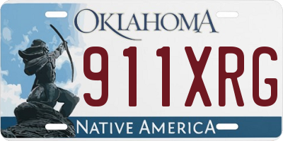 OK license plate 911XRG