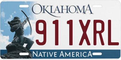 OK license plate 911XRL