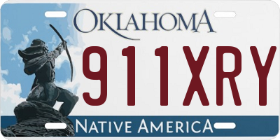 OK license plate 911XRY