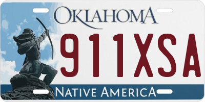 OK license plate 911XSA