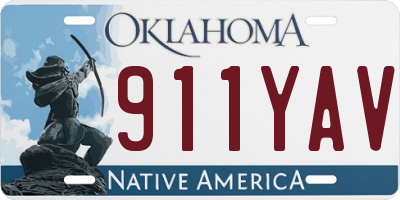 OK license plate 911YAV