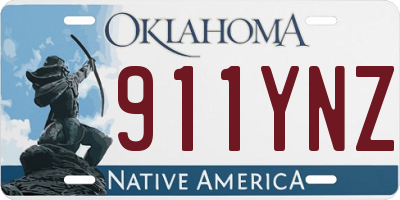 OK license plate 911YNZ
