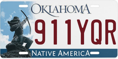 OK license plate 911YQR