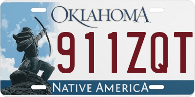 OK license plate 911ZQT