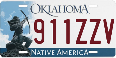 OK license plate 911ZZV
