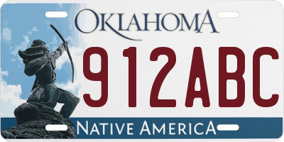 OK license plate 912ABC