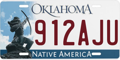 OK license plate 912AJU