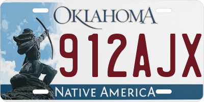 OK license plate 912AJX