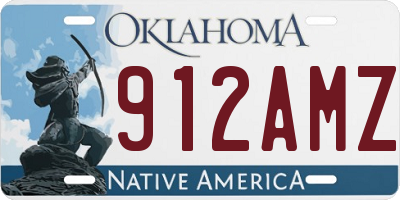 OK license plate 912AMZ
