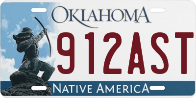 OK license plate 912AST