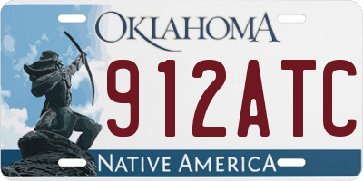 OK license plate 912ATC