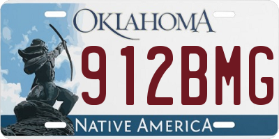 OK license plate 912BMG