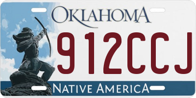 OK license plate 912CCJ