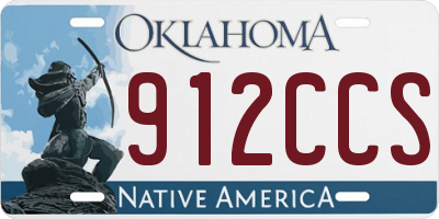 OK license plate 912CCS