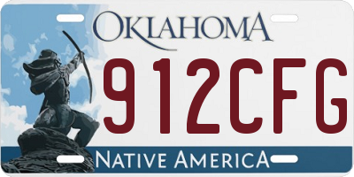 OK license plate 912CFG