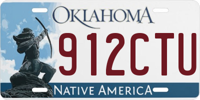 OK license plate 912CTU