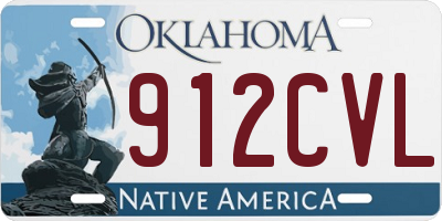 OK license plate 912CVL