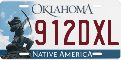 OK license plate 912DXL