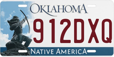 OK license plate 912DXQ