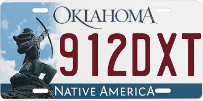 OK license plate 912DXT