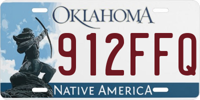 OK license plate 912FFQ