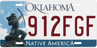 OK license plate 912FGF