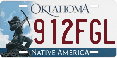 OK license plate 912FGL