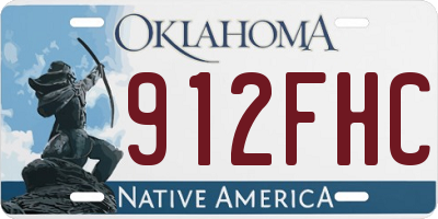 OK license plate 912FHC