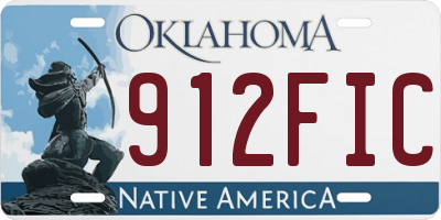 OK license plate 912FIC