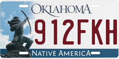 OK license plate 912FKH