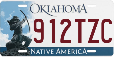 OK license plate 912TZC