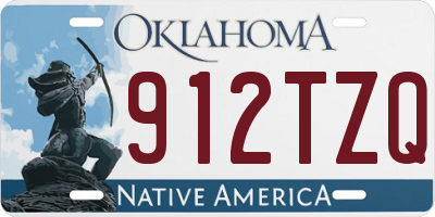 OK license plate 912TZQ