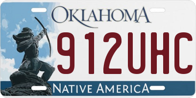 OK license plate 912UHC