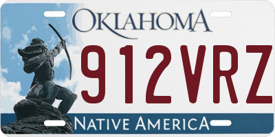 OK license plate 912VRZ