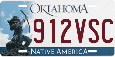 OK license plate 912VSC
