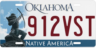 OK license plate 912VST