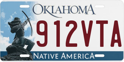 OK license plate 912VTA
