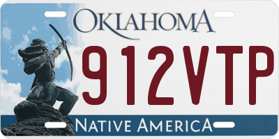 OK license plate 912VTP
