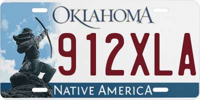 OK license plate 912XLA