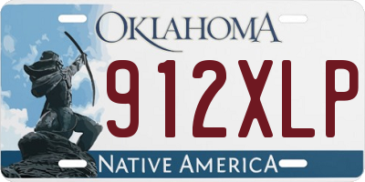 OK license plate 912XLP