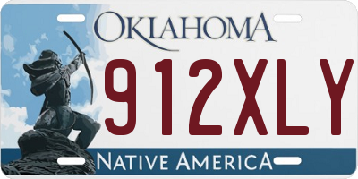 OK license plate 912XLY