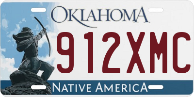 OK license plate 912XMC